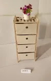 Multi-functional storage rack, bathroom supplies, home organization, cosmetics, rotating storage rack, fabric storage box, shelving trolley Item Picture